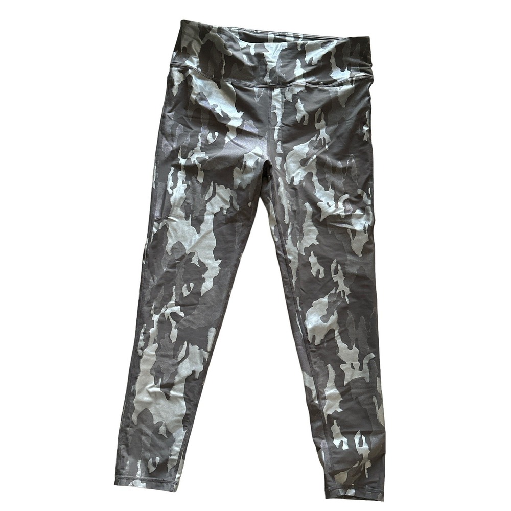 Mono B Camouflage Leggings Womans Size 2XL Metallic And Chrome Effects